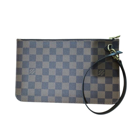 Louis Vuitton Damier Ebene Pouch Red Interior (14963) - Picture 1 of 8
